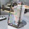 Pink flower applies to iPhone17promax Apple 16 mobile phone case 14/13 fine hole 15 protective case, anti-drop.