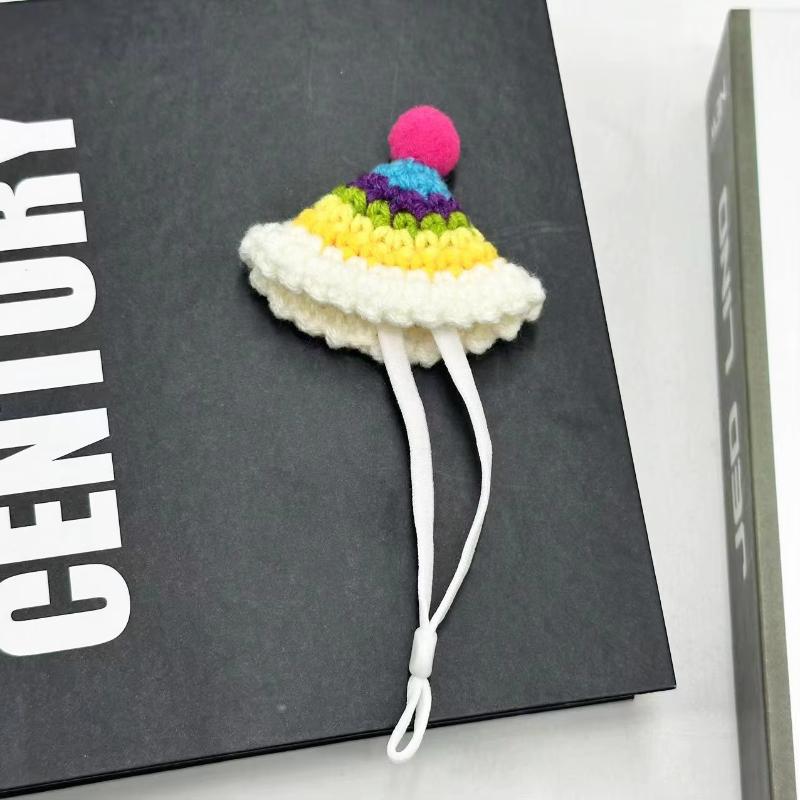 Cute Handmade Knitted Hat Hamster Decoration Chipmunk Guinea Pig Hamster Accessories Hamster Toy Halloween Christmas Pet Decor