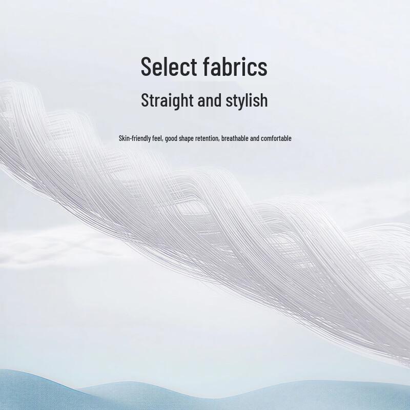 JOW Men's Loose Wide-Leg Curved Straight-Leg Casual Pants