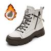 Fashion GKTINOO 2025 Autumn Winter Shoes Genuine Leather Sneakers Fashion Boots for Women Thick Sole Women Ankle Boots Ladies Botas