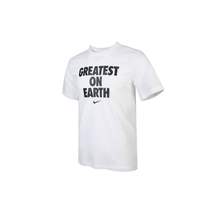 Nike Tricou cu mânecă scurtă de baschet Dri-FIT Greatest On Earth Bărbați Topuri Alb CV1041-100