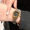 Women's Rhinestone Gypsy Stainless Steel Wristwatch Waterproof Quartz Watch