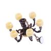 Dollhouse Miniature Retro Alloy Chandelier Pendant for Living Room Scene Decor