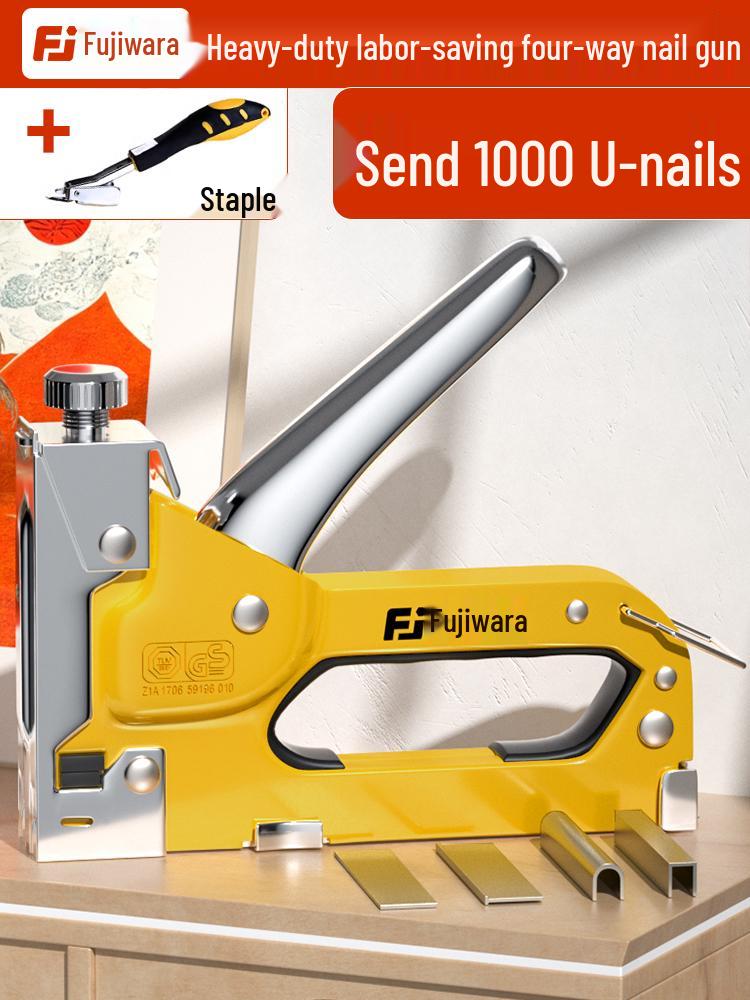 Fujiwara Manual & Pneumatic Nail Gun for Woodworking and Bookbinding