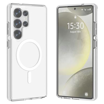 Pouzdro pro Samsung Galaxy S25 Ultra kompatibilní s MagSafe TPU+PC průhledný zadní kryt telefonu