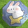 Cute Bunny Boot Automatic Opening/Closing Umbrella - Outdoor Travel Accessories for All Seasons, Lightweight and Durable 043