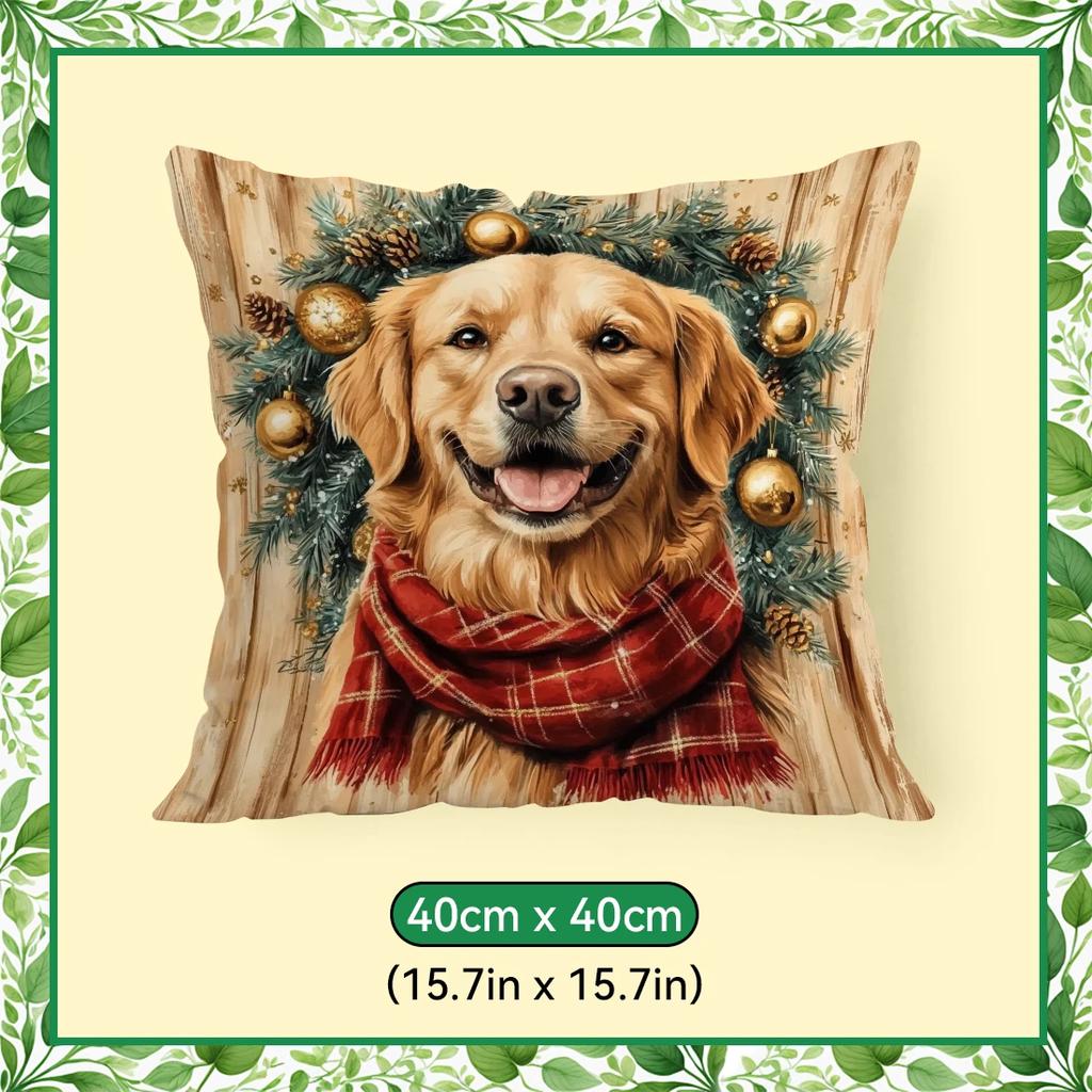 40/45/50cm cute golden retriever Cushions Pillowcase Polyester Cushion Cover Throw Pillow Pillowcover Home Car Sofa Decor