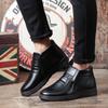 Winter Plus Cashmere Men Winter Leather Boots Keep Warm and Thicken High Men Snow Boots Middle-aged and Old