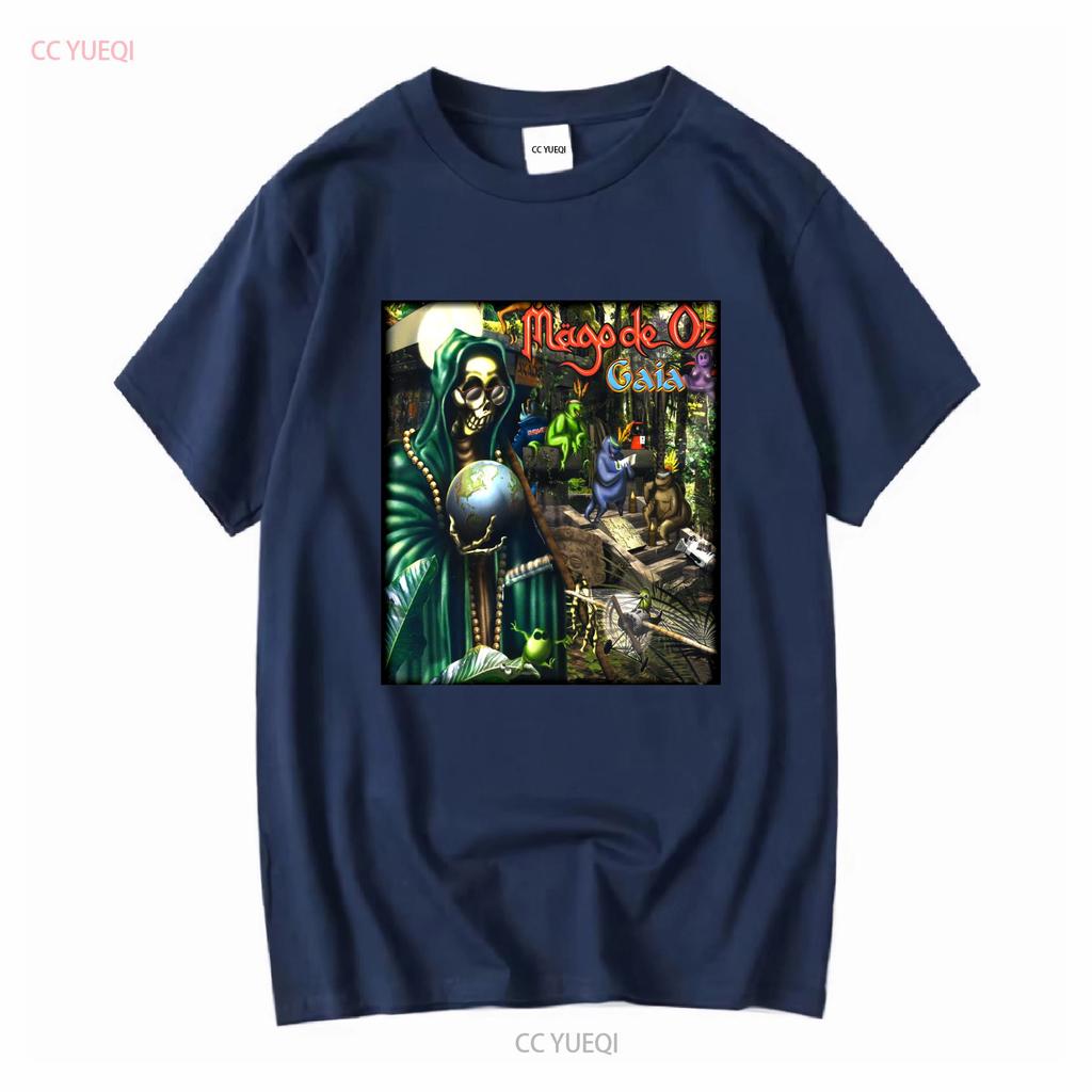 Mago De Oz Band Rock Graphic Short Sleeve Black Shirt Unisex Men Women KTV8524 Vintage Washed Unisex Streetwear Fashion Homme