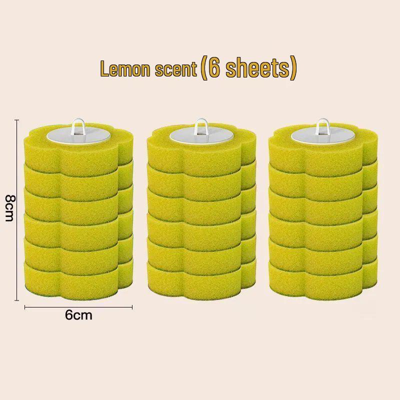 Wall-Mounted Disposable Toilet Brush Set with Replacement Head - No Dead Angle Design for Household Bathroom Cleaning