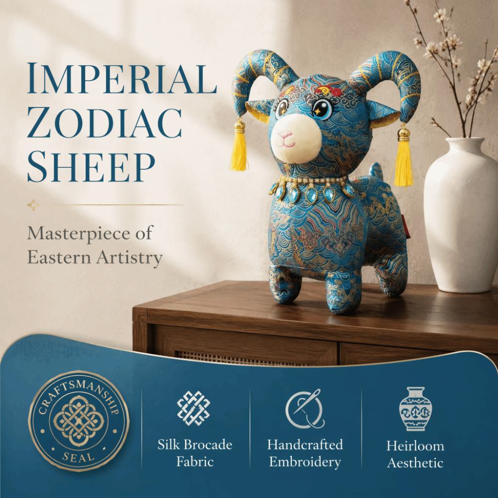 13/20/25/30cm Chinese Zodiac Sheep Toy Soft Fluffy Animal Mascot Cartoon Sheep Doll Car Decoration