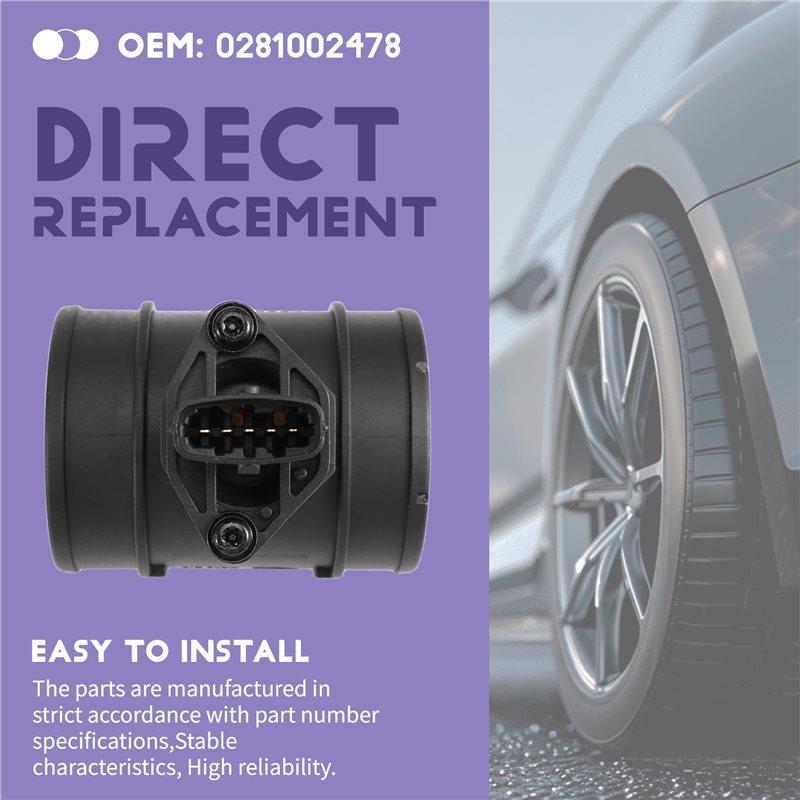 For Opel Astra Zafira Vauxhall Zafira Mk I 2002- 2025 Car Mass Air Flow Meter Sensor 0281002478 24437502