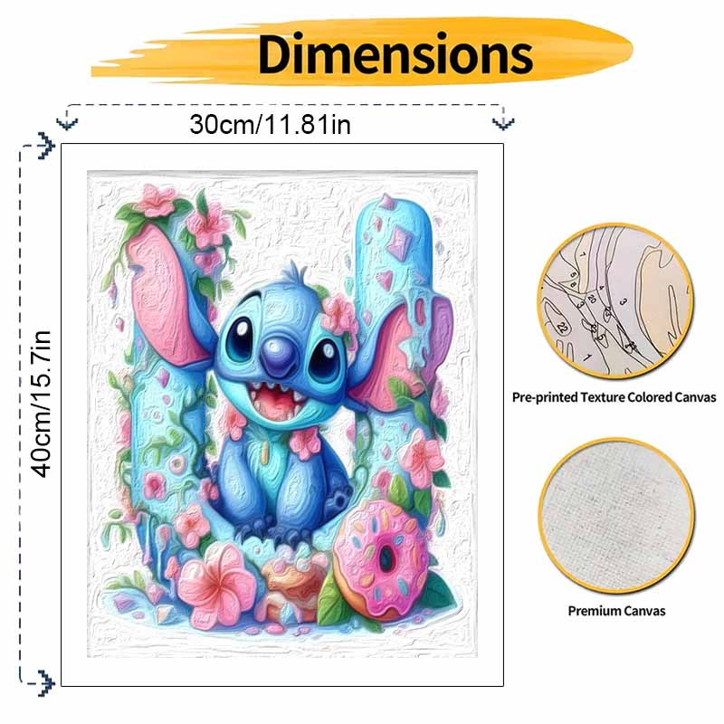 Disney Oil Painting Painting Art Stitch Hobby Cultivating Gifts Home Decoration