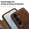 For Samsung Galaxy S25 Magnetic Case RFID Blocking Card Holder Leather Phone Cover