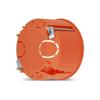 Rev - 0518346555 - Lot de 10 boîtes pour murs creux Orange Ø 68 mm Profondeur 45 mm Vis