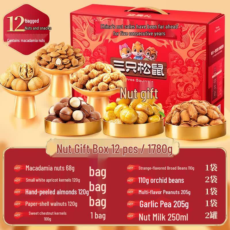 Three Squirrels Nut Gift Box