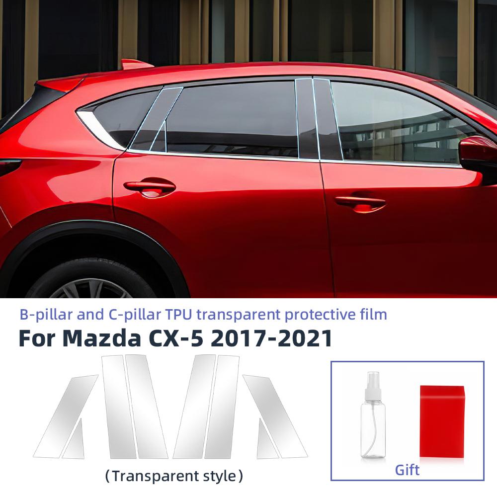 TPU Car Headlight Protective Film For Mazda CX-5 2017 2018 2019 2020 2021 Transport Smoke Anti-Scratch Auto External Accessories