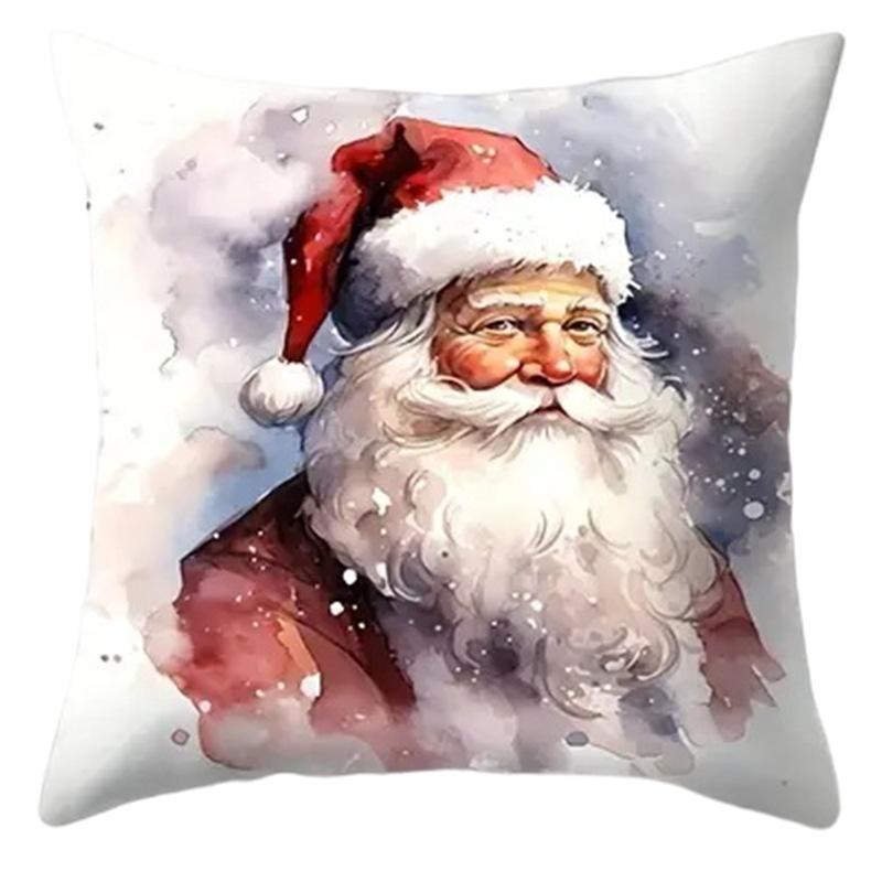 Nordic Christmas Animal Pillow Decoration Sofa Pillow Case Pillow Bedroom White Bear Snowman Cushion Pillow Case