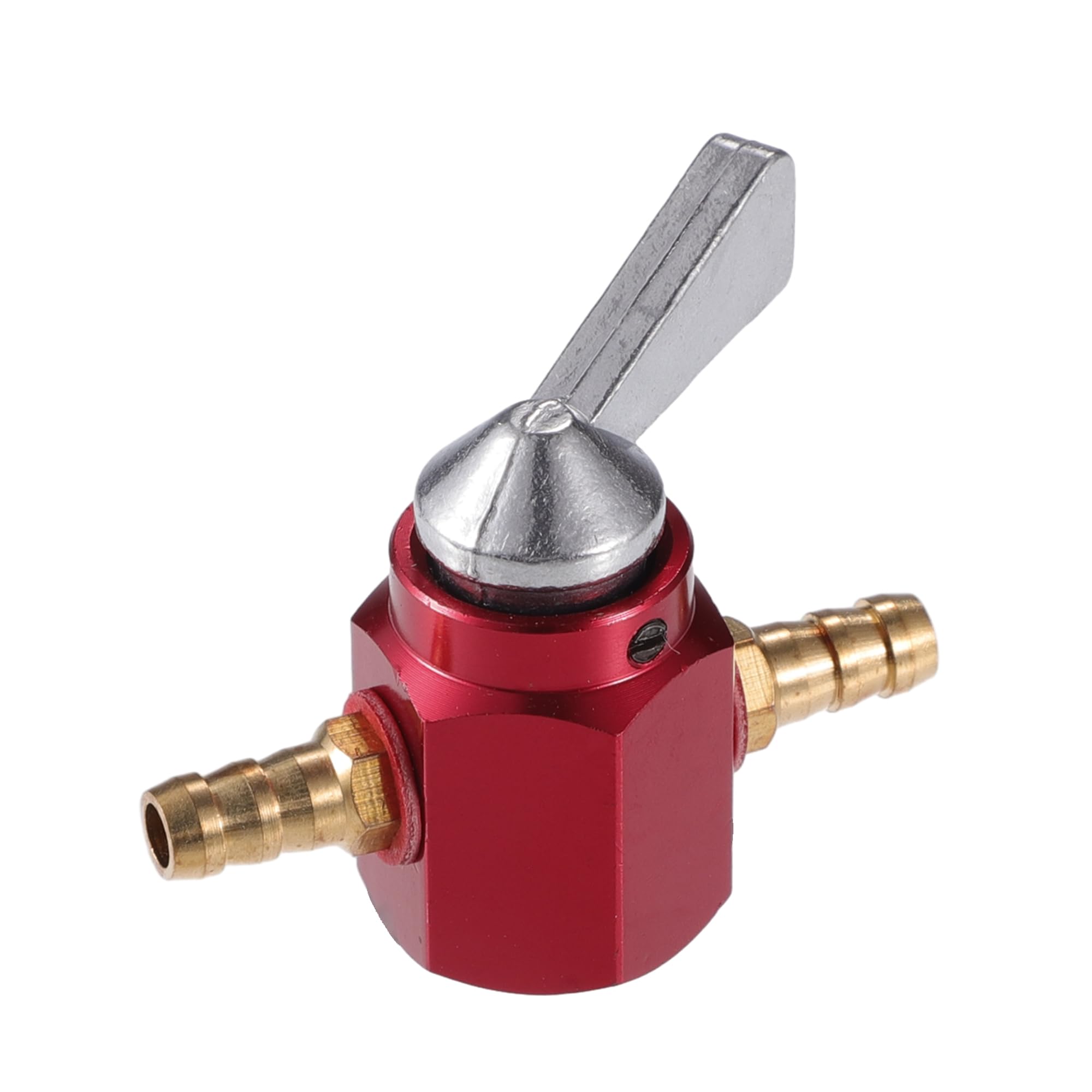 

X AUTOHAUX Gas Inline On-Off Fuel Tap Pet Cock Valve Switch 6mm for Motorcycle красный