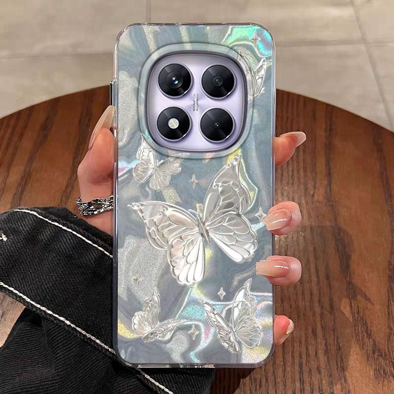 

Case For Redmi Note 14 14 Pro 14 Pro Plus 13 13 Pro 4G Ro 5G Phone Cover Gradient Color Fashionable Cute Cat Soft Bumper Ba hmno13p5G белый