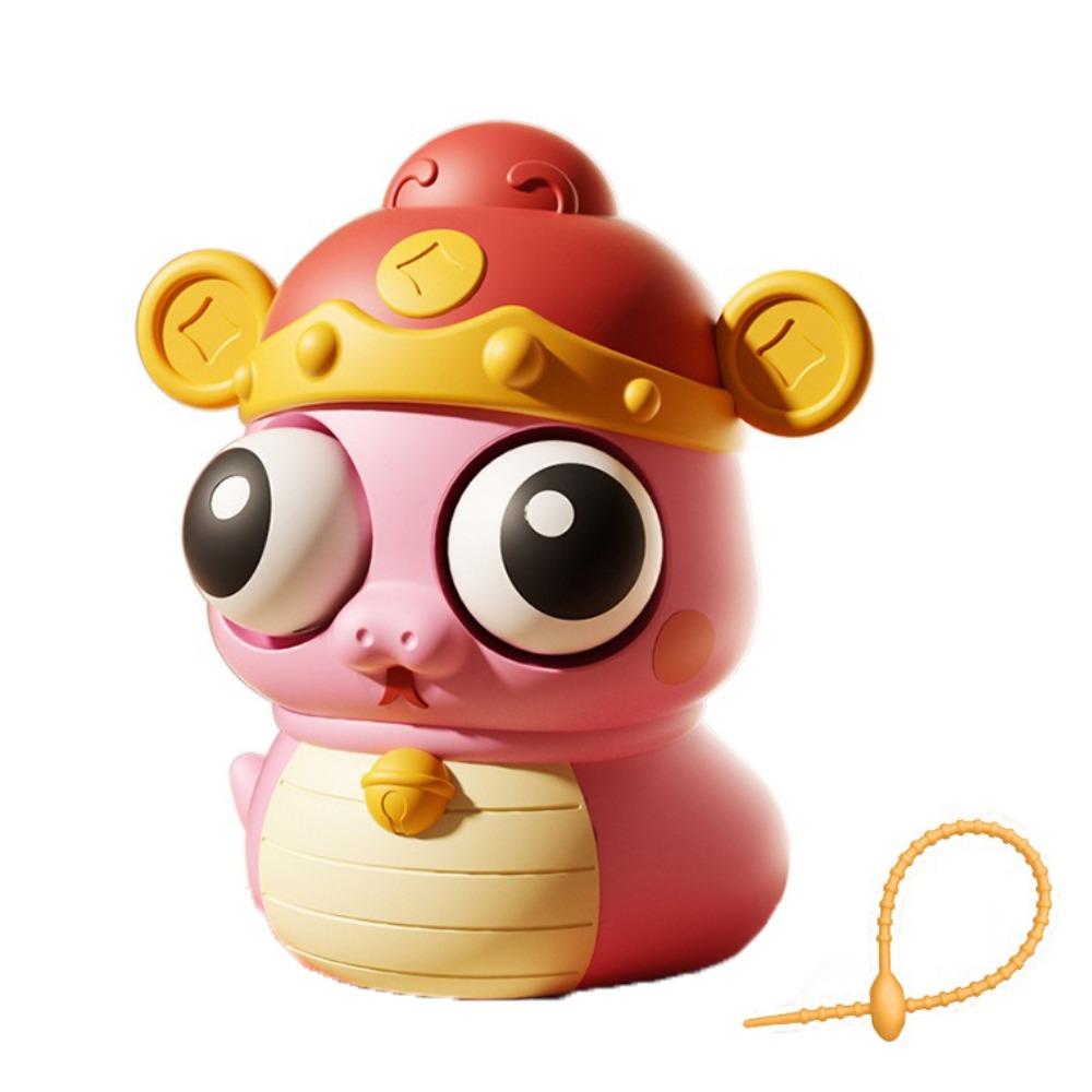 

Novelty Doll Burst Eye Snake Keychain Simulation Snake Squeeze Ball Toys Keyring Baby Game рожевий