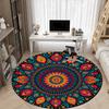 1PC Mandala Artwork Chair Carpet for Office Non-Slip, Lightweight, Machine Washable Rug for Office, Sleeping, Room - Holiday Decoryy251009127