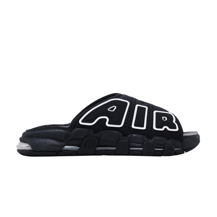 Nike Wmns Air More Uptempo Slide  Black White  36.5