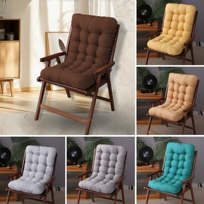 Seat Cushion with High-Density Resilient PP Cotton Filling Secure Strap Design Breathable Support Seat Pad Office Chair Cushion