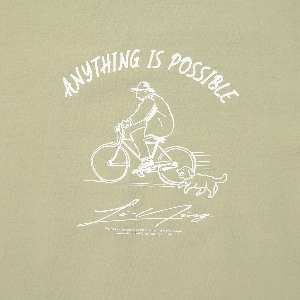 Li Ning Sports Trend Series Letter Round Neck Breathable Versatile Loose Short Sleeve T-Shirt Unisex Tops Shuttle-Leaf-Green AHSV201-5