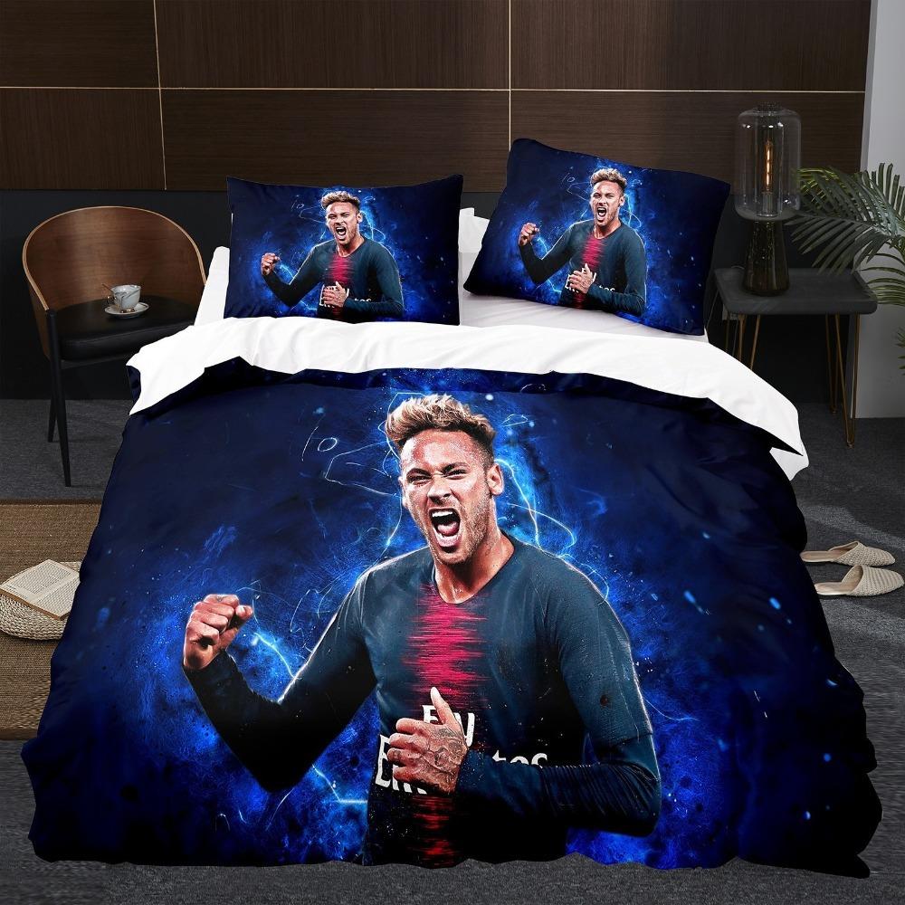 Football enthusiast Duvet Cover pillowcase Bedroom Decoration Children Gift adult Single Double bed Large SizeZip Duvet Cover