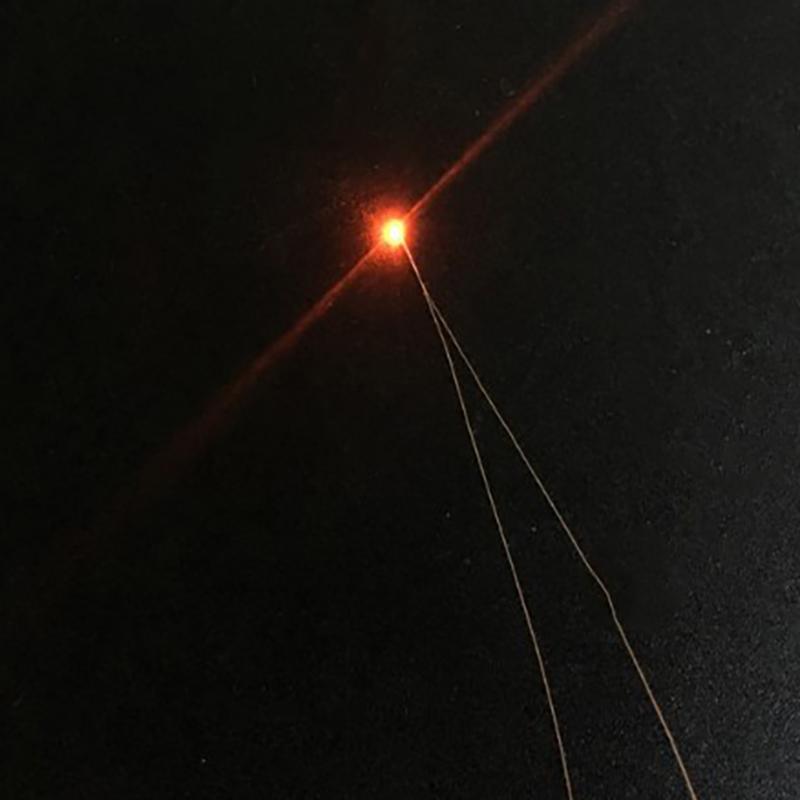 10 Teile/los 0402 0603 SMD Lampe Verdrahtete Micro Led Pre-Gelötet Micro Litz Verdrahtete Chip 20Cm 3V Eisenbahn modell Szenen