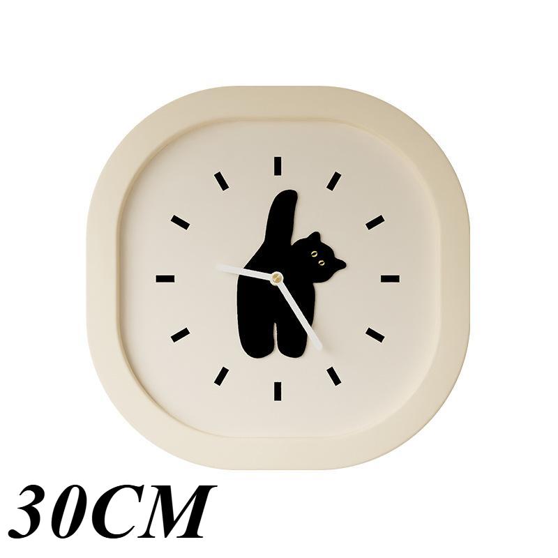 Cute Cat Living Room Wall Clocks Pendulum Silent Acrylic Children's Room Clock Digital Modern Room Thing Ornaments for Home Interior Decoration