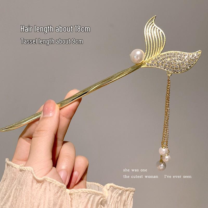 Tassel Flower Hairpin: Elegant Chinese Style Hanfu & Qipao Hair Accessory for Women