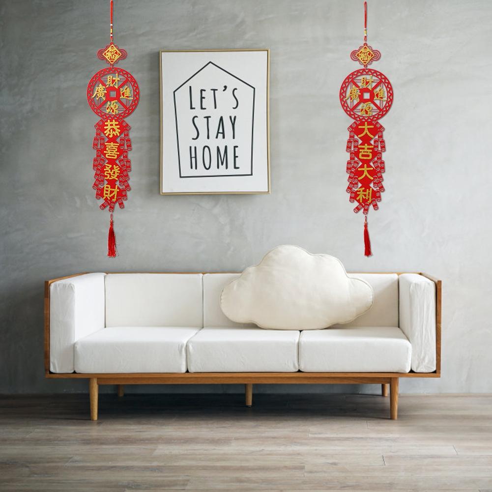 2 szt. Tradycyjne kuplety Chiński Nowy Rok Święto Wiosny Wisząca zawieszka Dekoracja domu