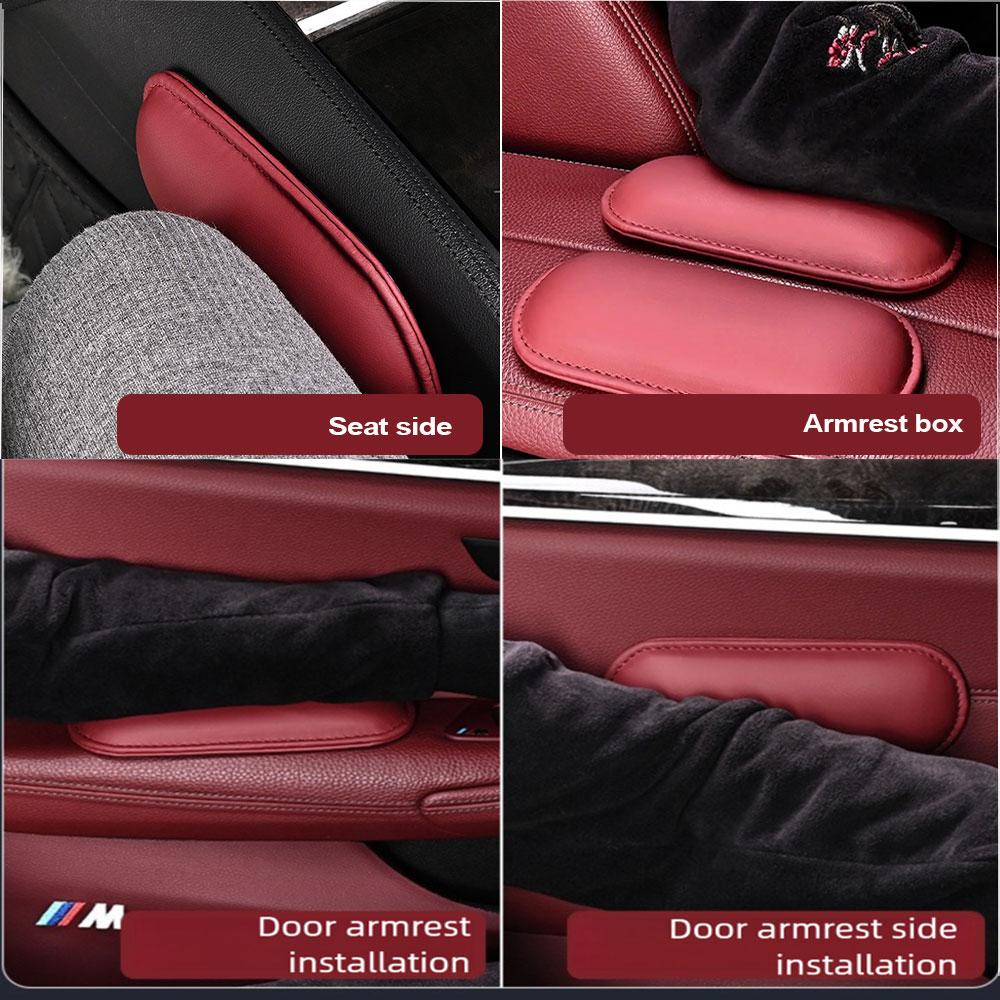 Comfortable Suede Car Pillow Car Knee Pad Auto Cushion Elastic Memory Foam Leg Pad Headrest In The Car Interior Accessories