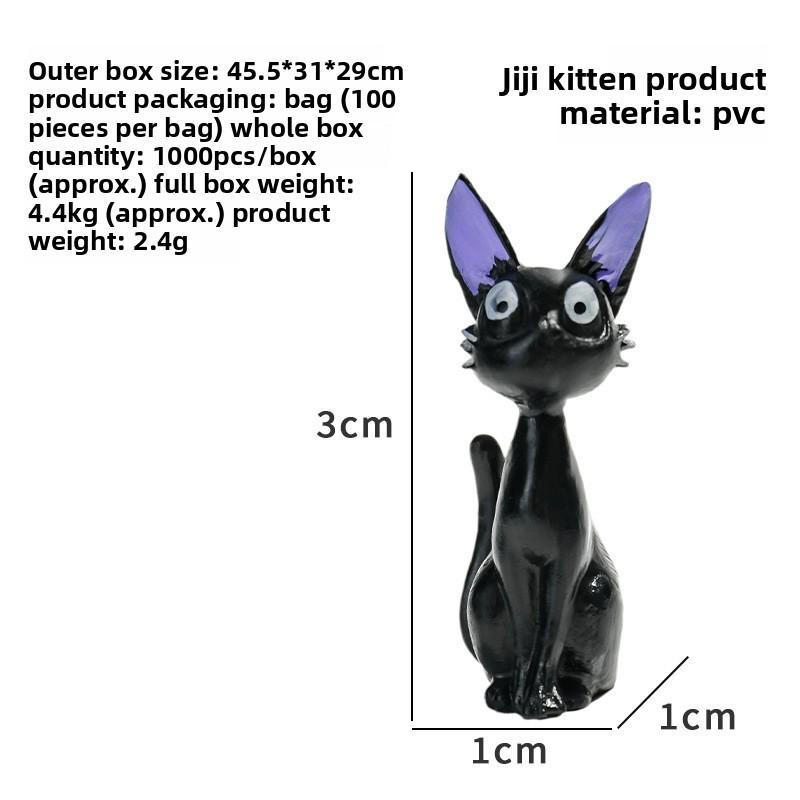 

Diy Cute Cartoon Black Cats Japanese Anime Figurine Resin Kawaii Cat Desktop Decor Fairy Garden Miniatures Garden Home Decor