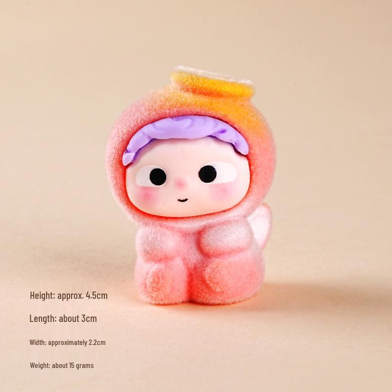 Dezhi Jewelry Cartoon Flocking Mini Desktop Ornament Toy Figurine