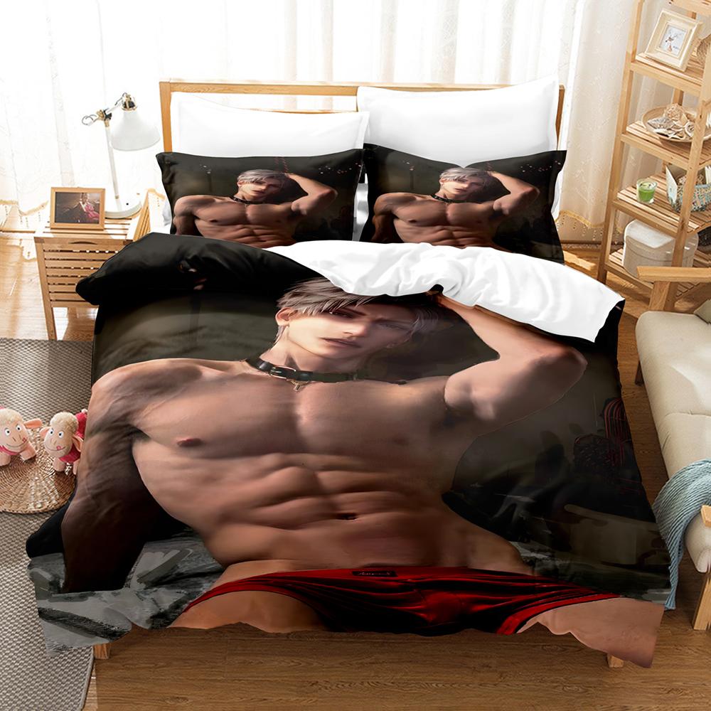 3D Anime Bedding Set Love And DeepSpace Printed Bed Supplies Set Duvet Cover Skin Friendly Soft Bed Set Luxury Birthday Gift