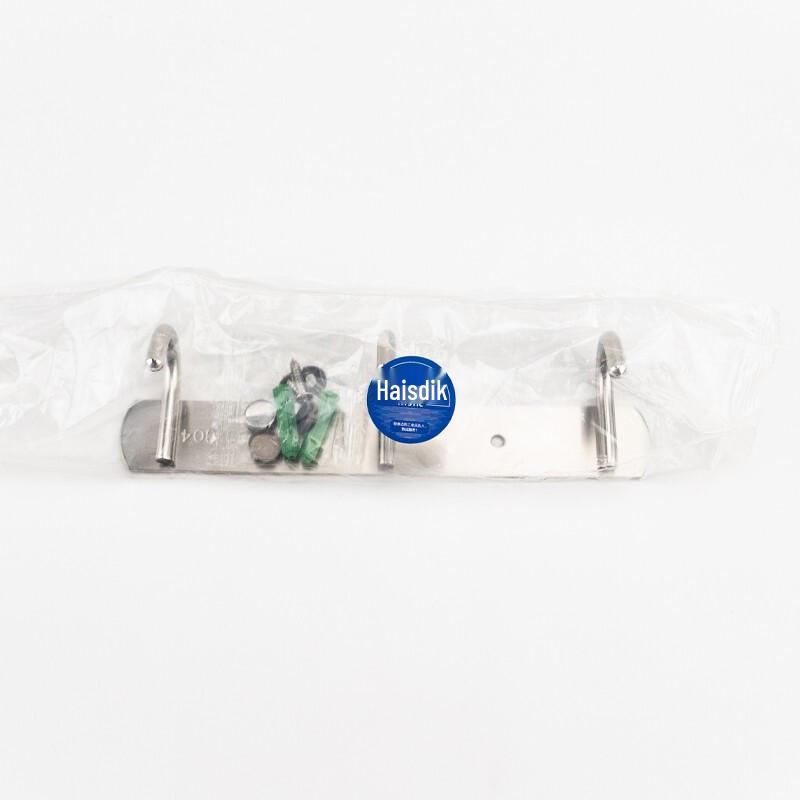 Haistik Stainless Steel 4-Hook Adhesive Rack