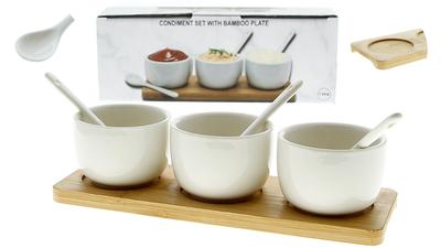 BOWLS CONTAINERS FOR SAUCE AND DIP 3 Pcs SET