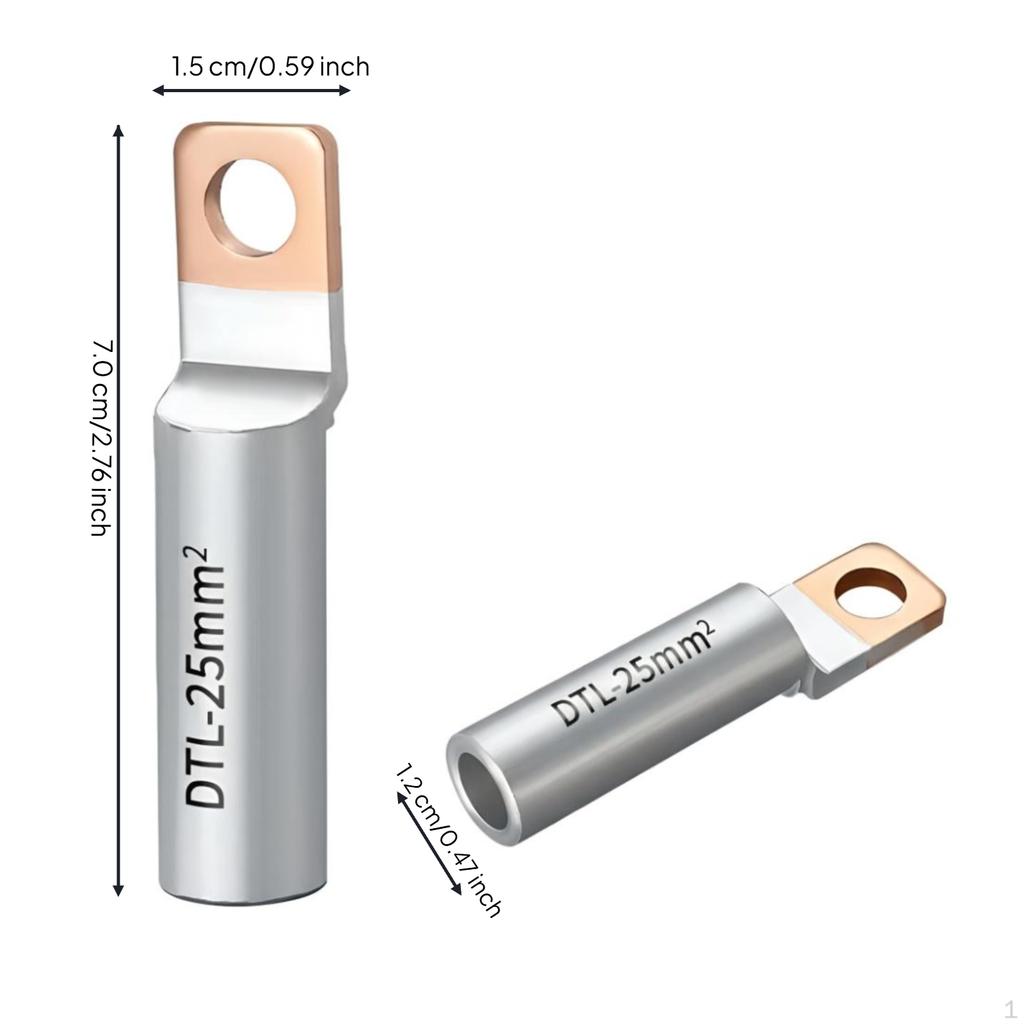 Copper Aluminum Terminal Lug, Bimetal Connector, Strong Conductivity, Wiring Factory Std 50mm2