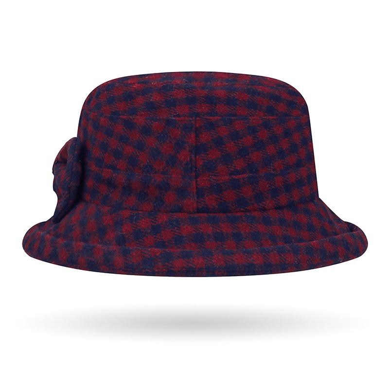 Autumn Winter Fisherman Hat Thick Woolen Middle-Aged and Elderly Hat Warm Cotton Hat Basin Hat