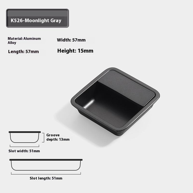 Современная раздвижная дверь скрытая ручка прорезная встроенная пряжка мебельные ручки шкаф пуш-пул скрытые ручки для кухонного шкафа