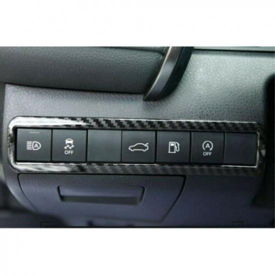 1PCS Frame Trim For Toyota Camry 2018- Headlight Switch Control Carbon Fiber