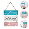 Reusable Doorplate Welcome Sign Non-Fading Wooden Sign Mural Wall Hanging Plaque  Living Room