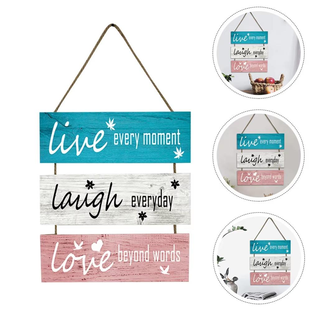 Reusable Doorplate Welcome Sign Non-Fading Wooden Sign Mural Wall Hanging Plaque  Living Room