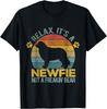 Lustiger Neufundländer Newfie Besitzer Retro Vintage Geschenk Unisex T-Shirt