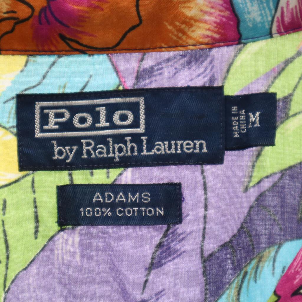 Polo by Ralph Lauren 90s Old open collar Floral Short sleeve Open collar shirt Men's Used