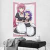 Maid Girl Cute Anime Tapestry Room Decor Wall Cloth Party Hanging Background Room Decor Baby Room