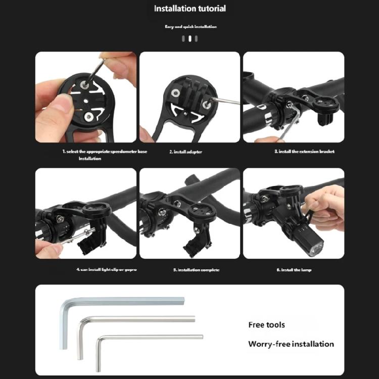 Front Bicycles Computer Mount Adjustable Mount for Cycling Computer Extended Mount, Mountain Bikes Stem Extension Holder